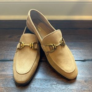 ZARA - Tan Suede Buckle Loafer — NEW WITHOUT TAGS